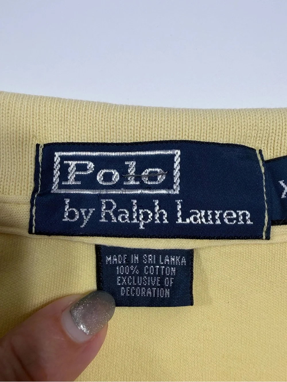 Polo by Ralph Lauren Pale Yellow Polo with Navy Pony